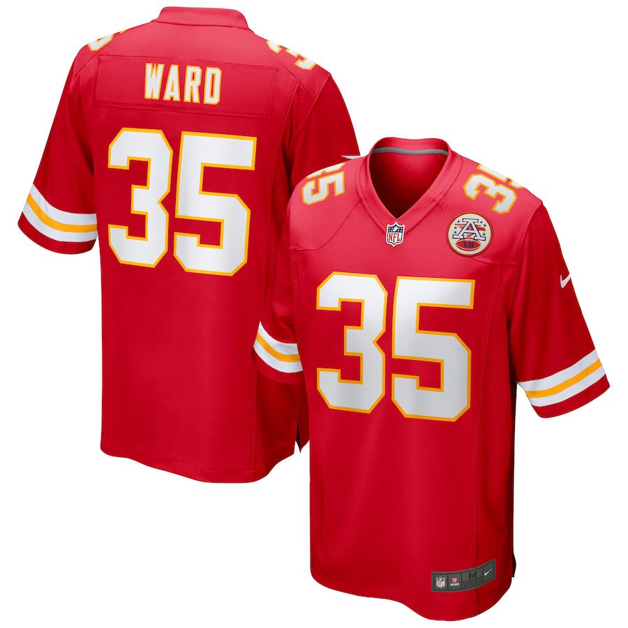 Men Kansas City Chiefs #35 Charvarius Ward Nike Red Game NFL Jersey